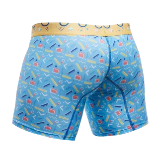 Male Basics Hipster Mid Thigh Boxer Brief Breeze Blue