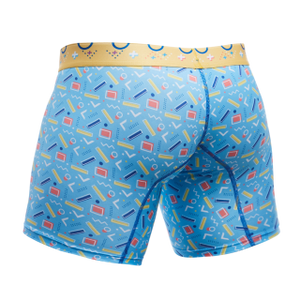 Male Basics Hipster Mid Thigh Boxer Brief Breeze Blue