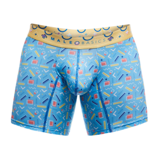 Male Basics Hipster Mid Thigh Boxer Brief Breeze Blue