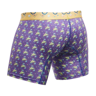 Male Basics Hipster Mid Thigh Boxer Brief Dimension Purple