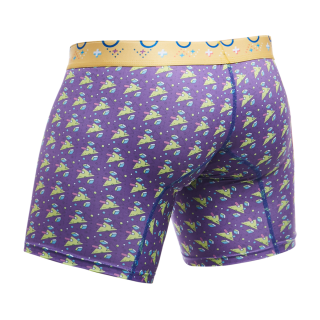 Male Basics Hipster Mid Thigh Boxer Brief Dimension Purple