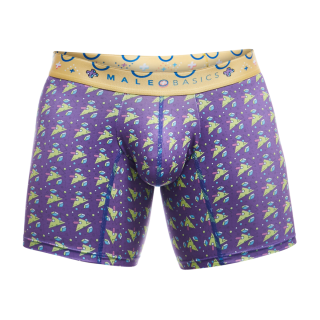 Male Basics Hipster Mid Thigh Boxer Brief Dimension Purple