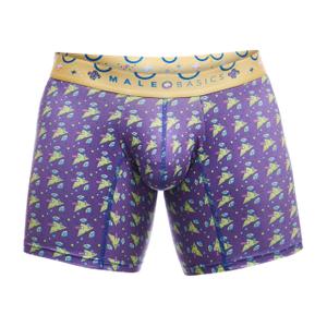 Male Basics Hipster Mid Thigh Boxer Brief Harmony Purple