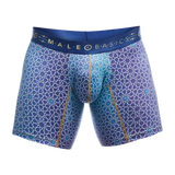 Male Basics Hipster Mid Thigh Boxer Brief Mosaic Purple