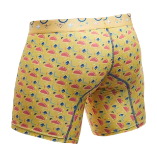 Male Basics Hipster Mid Thigh Boxer Brief Radiance Yellow