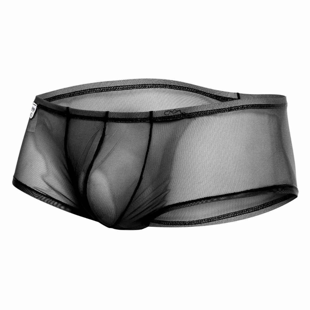 Male Basics Mob Men's Sexy Sheer Hip Brief Black