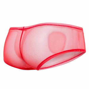 Male Basics Mob Men's Sexy Sheer Hip Brief Red