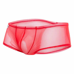 Male Basics Mob Men's Sexy Sheer Hip Brief Red