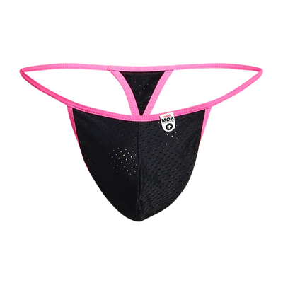 Male Basics Mob Men's Sexy Microfiber G-String Black/Pink