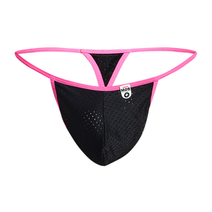 Male Basics Mob Men's Sexy Microfiber G-String Black/Pink