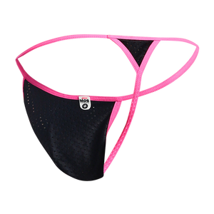 Male Basics Mob Men's Sexy Microfiber G-String Black/Pink