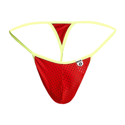 Male Basics Mob Men's Sexy Microfiber G-String Red/Yellow