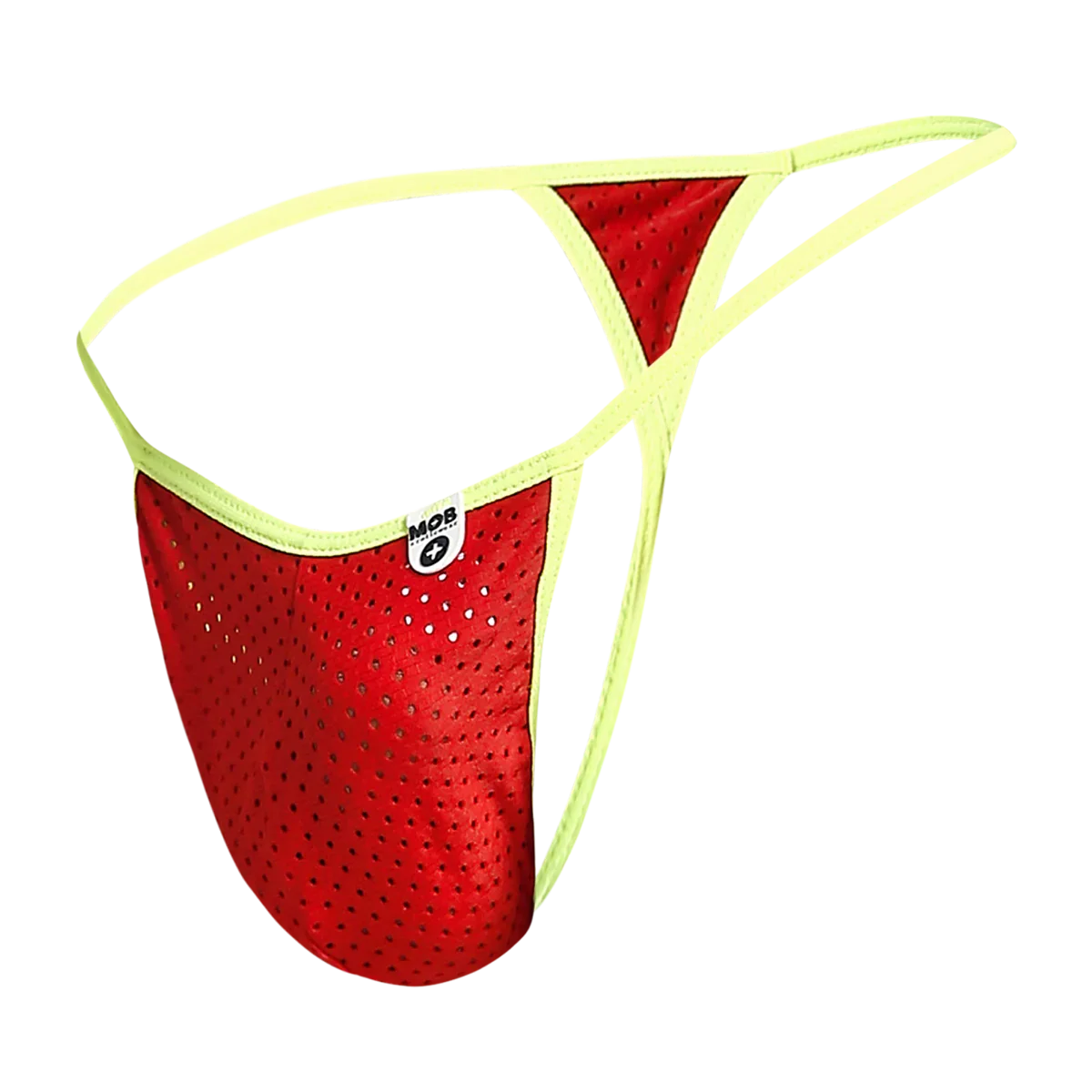Male Basics Mob Men's Sexy Microfiber G-String Red/Yellow