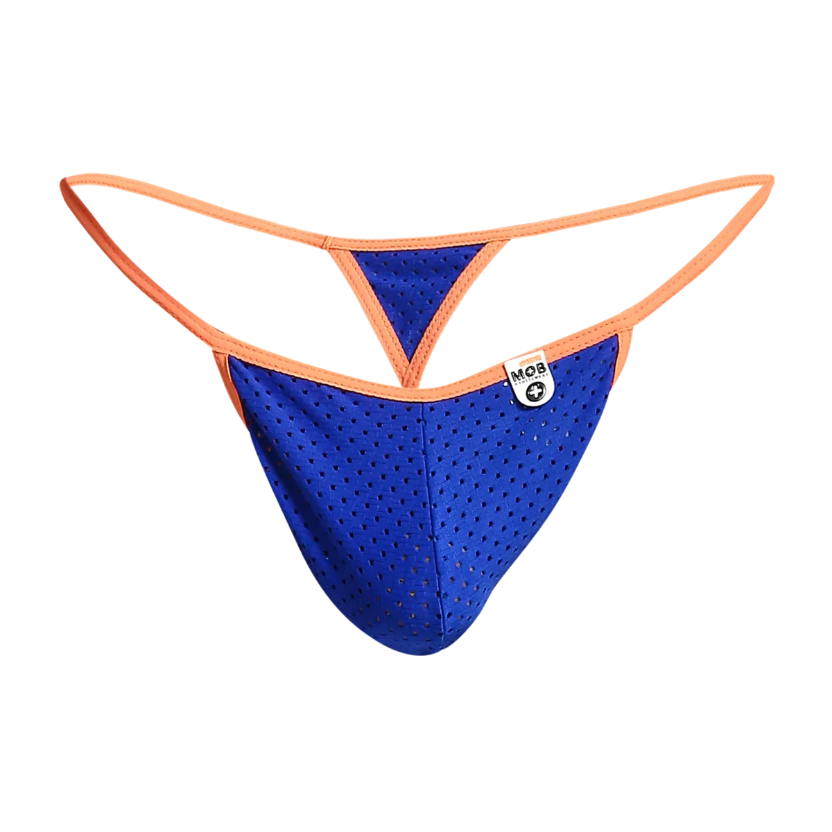 Male Basics Mob Men's Sexy Microfiber G-String Royal Blue/Orange