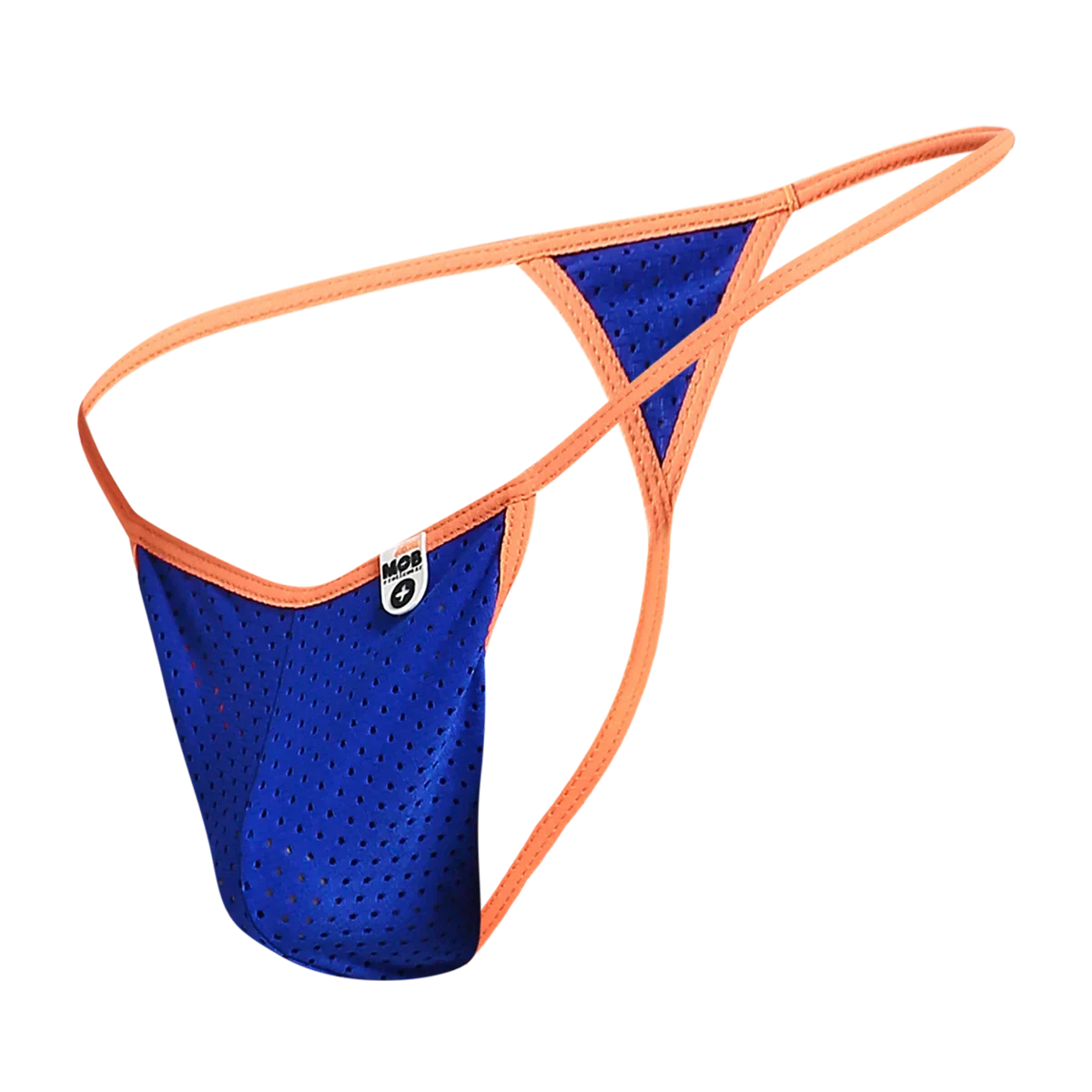 Male Basics Mob Men's Sexy Microfiber G-String Royal Blue/Orange