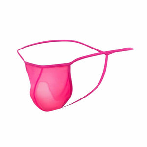 Male Basics Mob Men's Sexy Sheer T Back Thong Hot Pink