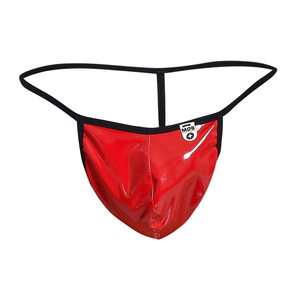 Male Basics Mob Men's Sexy Sheer T Back Thong Red Mirror