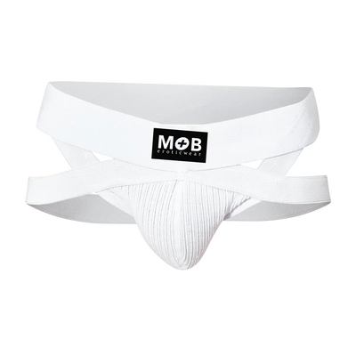 Male Basics MOB Men's Eroticwear X Style Jock White