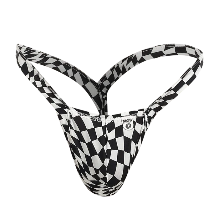 Male Basics Mob Y Buns Thong Checkers