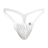 Male Basics Mob Y Buns Thong White Sheer