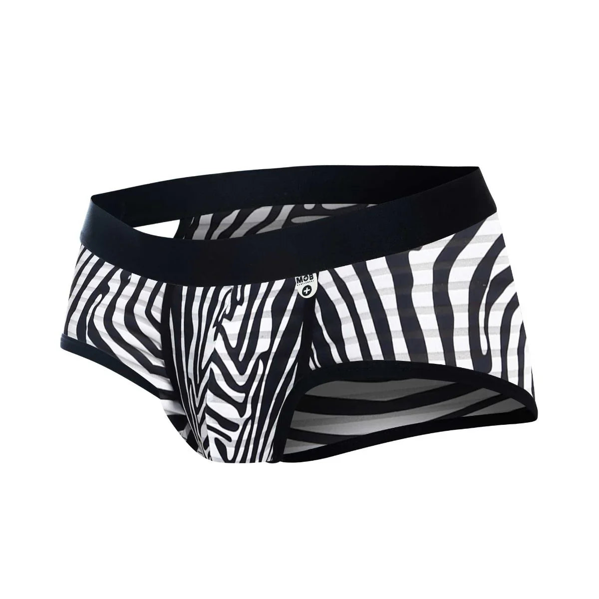 Male Basics MOB Men's Aero Brief Animal Print Zebra