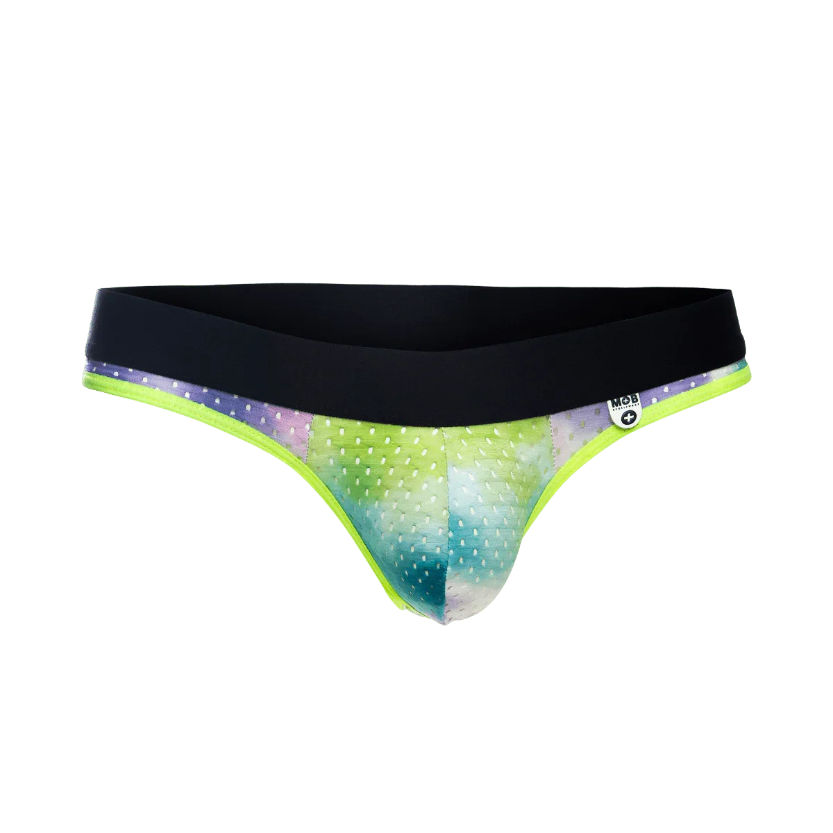Male Basics MOB Men's Aero Jock Green Tie Dye