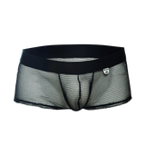 Male Basics MOB Men's Fishnet See Through Boxer Black