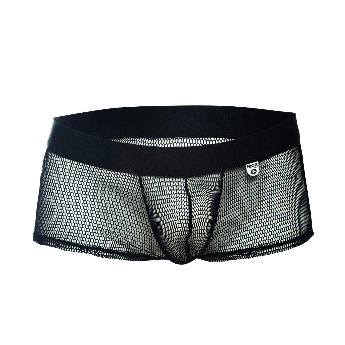 Male Basics MOB Men's Fishnet See Through Boxer Black