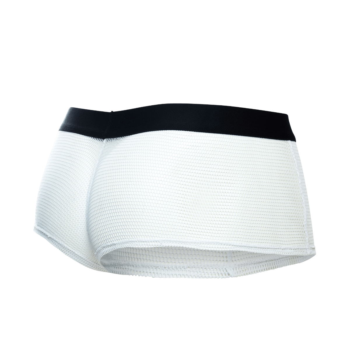 Male Basics MOB Men's Fishnet See Through Boxer White