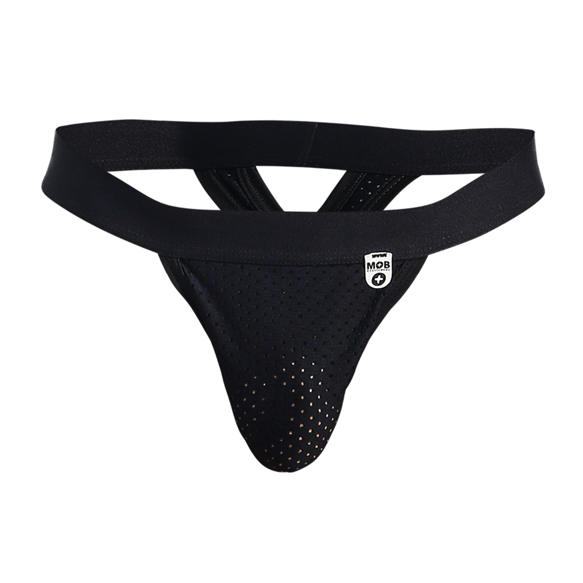 Male Basics MOB Men's Mesh Y Thong Black