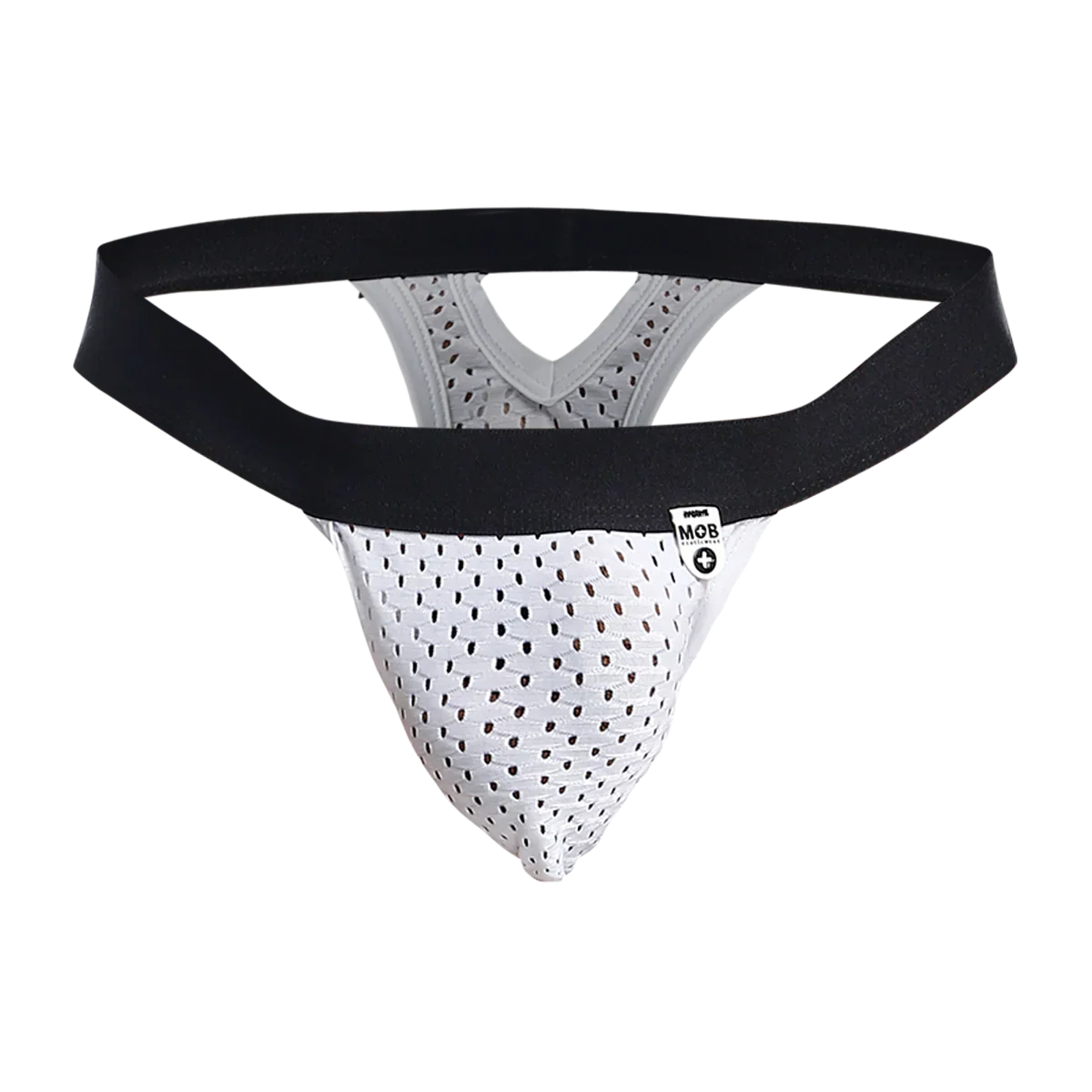 Male Basics MOB Men's Mesh Y Thong White