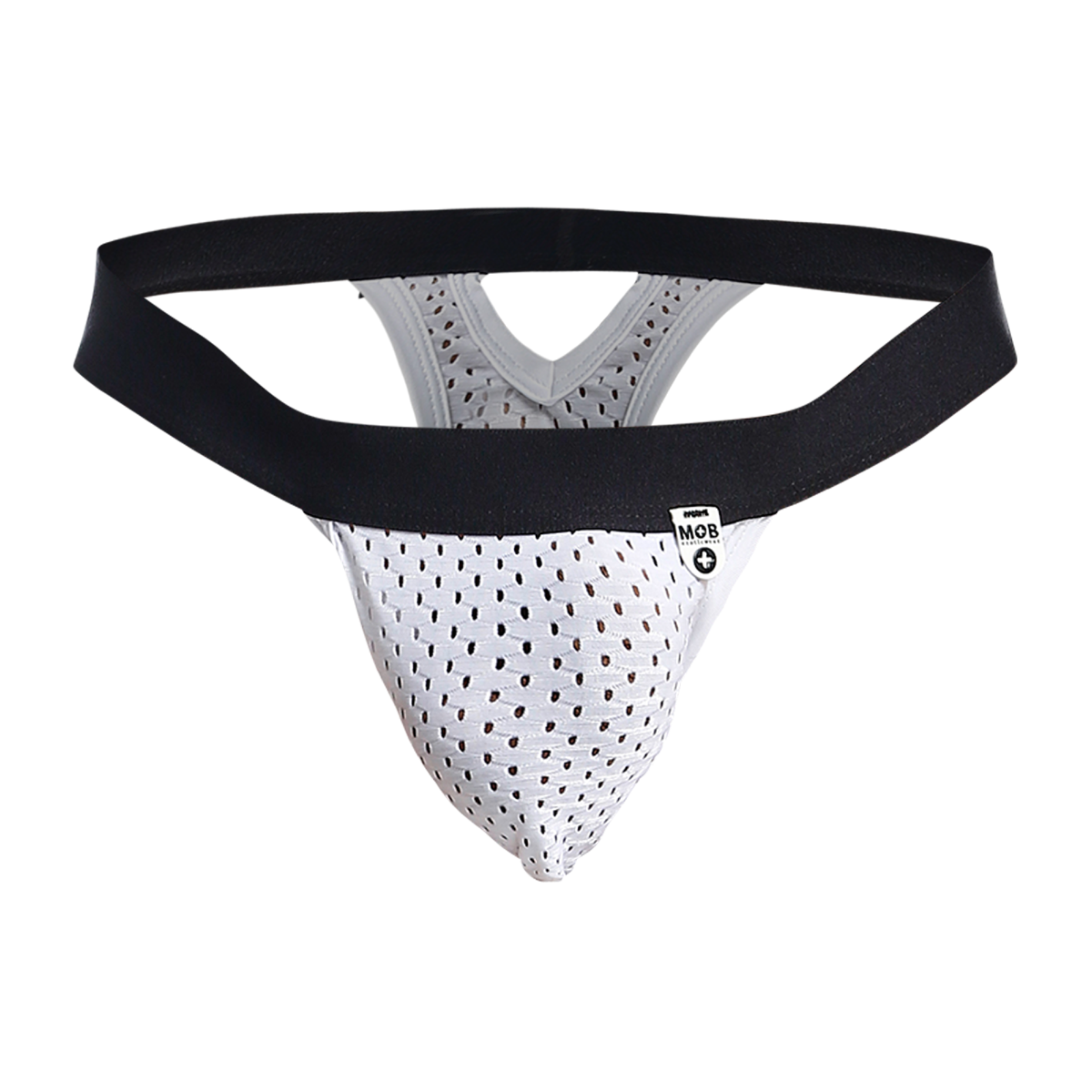 Male Basics MOB Men's Mesh Y Thong White