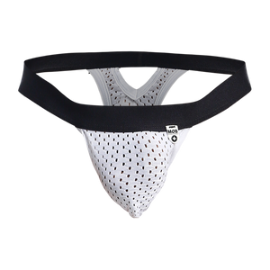 Male Basics MOB Men's Mesh Y Thong White