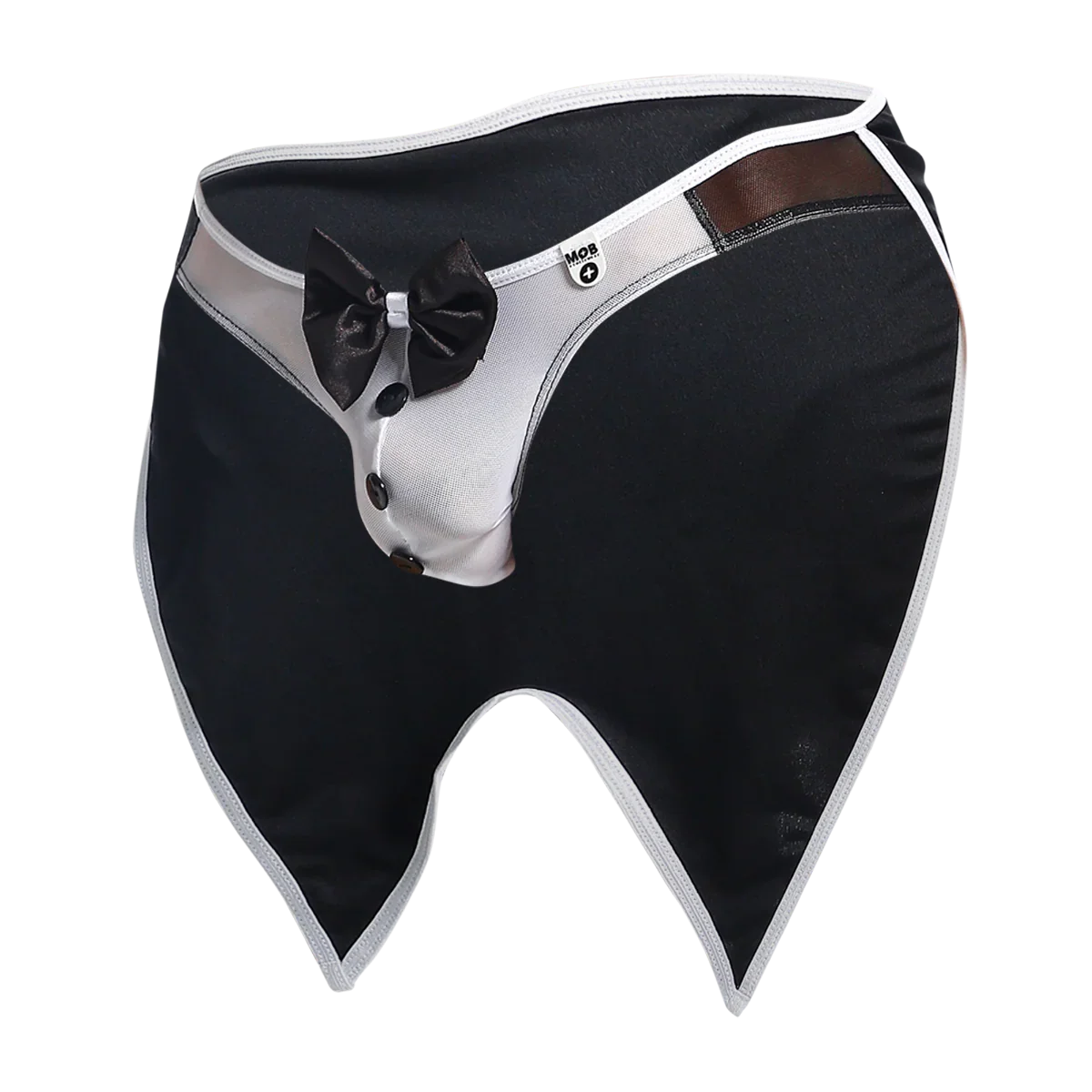 Male Basics MOB Men's Jock Buttler Costume Black