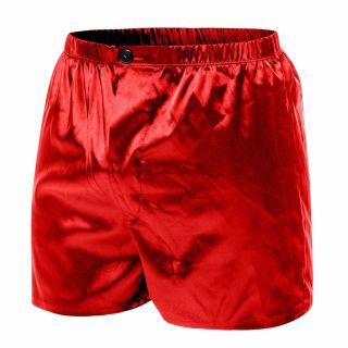 Male Basics Premium Satin Shorts Red