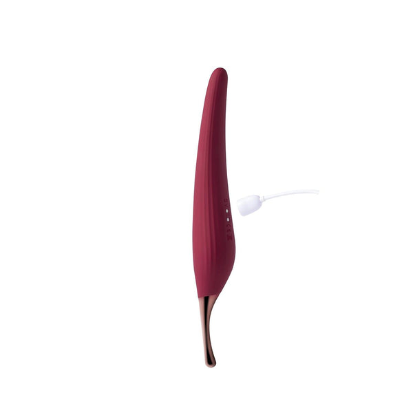 Ms. Honey Pinpoint Clit Vibrator & Nipple Stimulator Red Wine