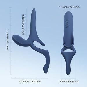 Pleasure Pivot Penis Girth Enhancing App-Controlled Couples Penis Ring Vibrator