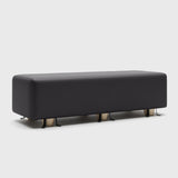 Liberator Prelude Ultraleather Bondage Bench with Wood Feet and Cuffs Black