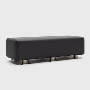 Liberator Prelude Ultraleather Bondage Bench with Wood Feet and Cuffs Black