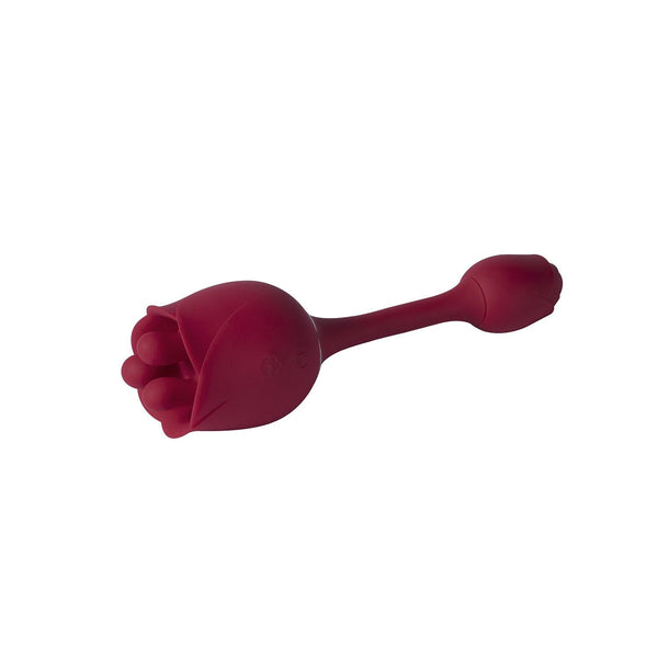 Roseann Double Ended Rose Toy Vibrator Red