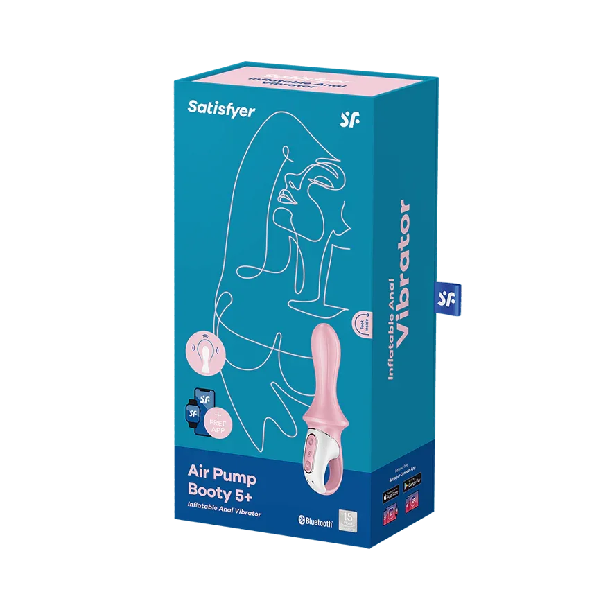 Satisfyer Air Pump Booty 5+ 12 Level Inflatable Anal Vibrator with Con - Romantic Blessings Satisfyer Air Pump Booty 5+ 12 Level Inflatable Anal Vibrator with Con - Romantic Blessings
