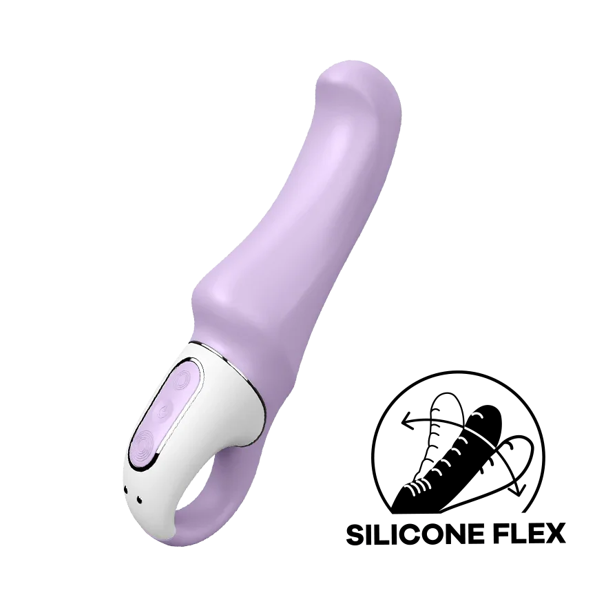 Satisfyer Charming Smile Flexible Silicone G-Spot Vibrator Waterproof Lavender