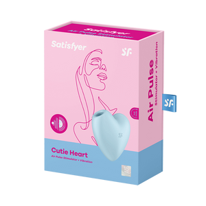 Satisfyer Cutie Heart Rechargeable Silicone Clitoral Stimulator with Air Pulse Waves
