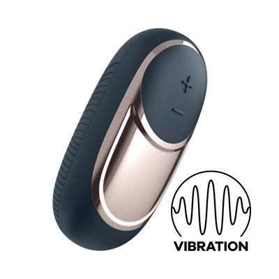 Satisfyer Lay-Ons Dark Desire Silicone Magnetic USB Recharge Vibrator Waterproof Black