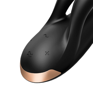 Satisfyer Double Flex Silicone Triple Stimulation App Enabled Rabbit Vibrator