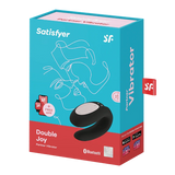 Satisfyer Double Joy Rechargeable Silicone Couples App Enabled Dual Stimulating Vibrator