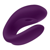 Satisfyer Double Joy Rechargeable Silicone Couples App Enabled Dual Stimulating Vibrator