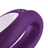 Satisfyer Double Joy Rechargeable Silicone Couples App Enabled Dual Stimulating Vibrator