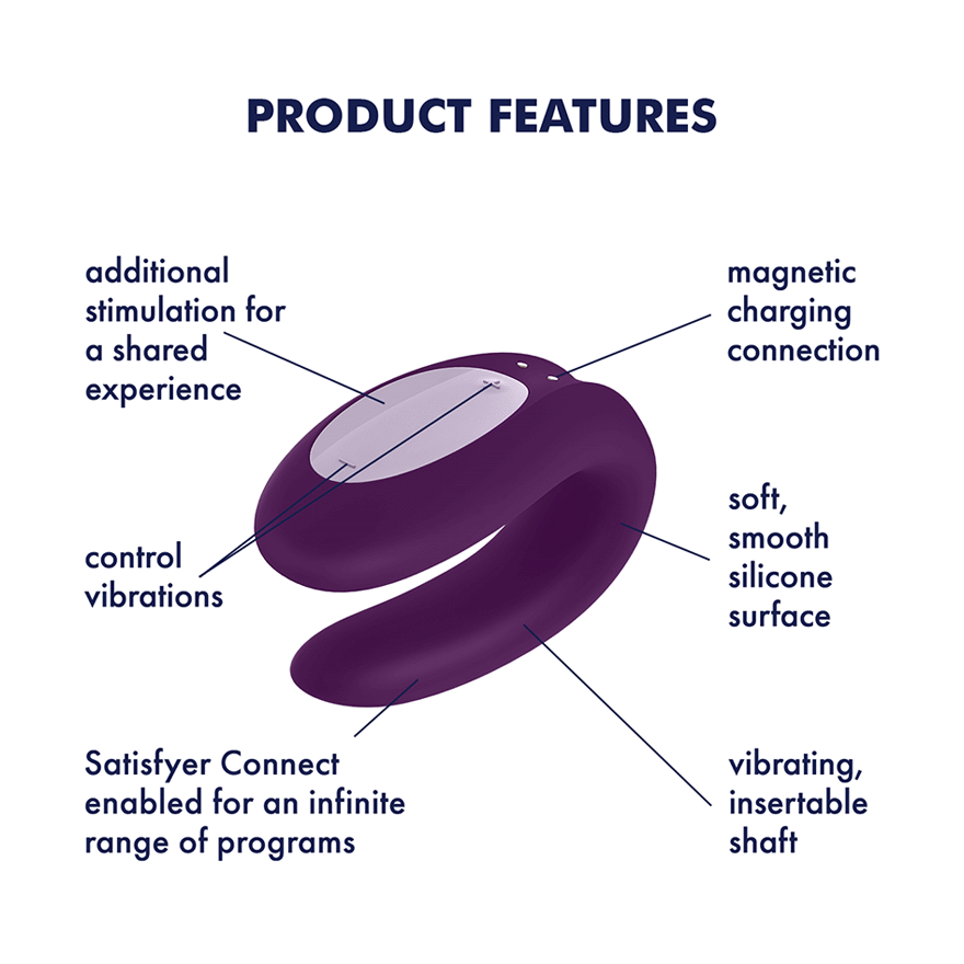 Satisfyer Couples Kit 2 includes Double Joy G-Spot & Clit Vibe and Royal One Penis Ring Vibe