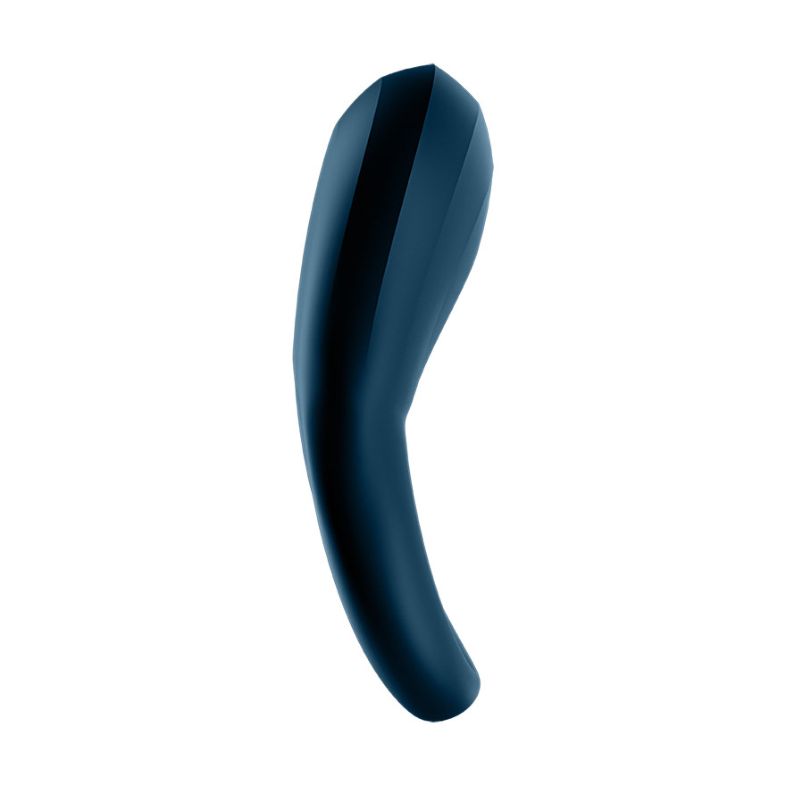 Satisfyer Epic Duo Silicone Vibrating App Enabled Penis & Ball Ring Blue